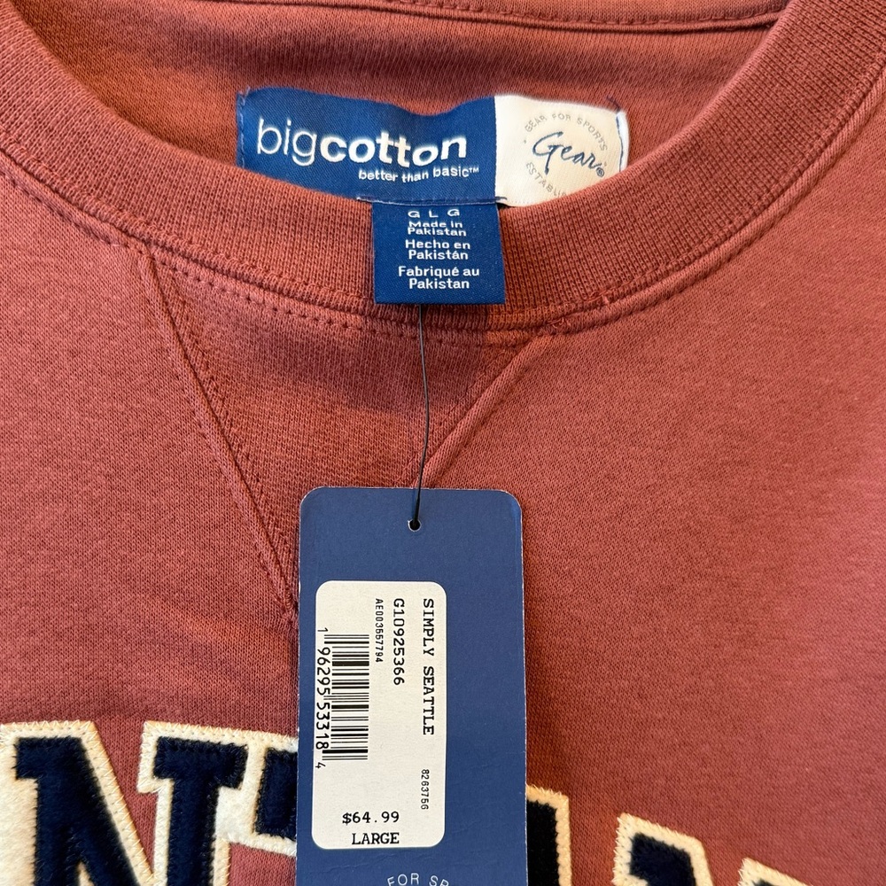 Big Cotton Maroon Sweatshirt